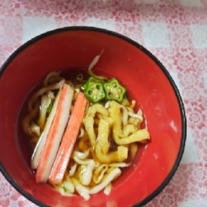 いなり寿司の皮で♡冷やしきつねうどん